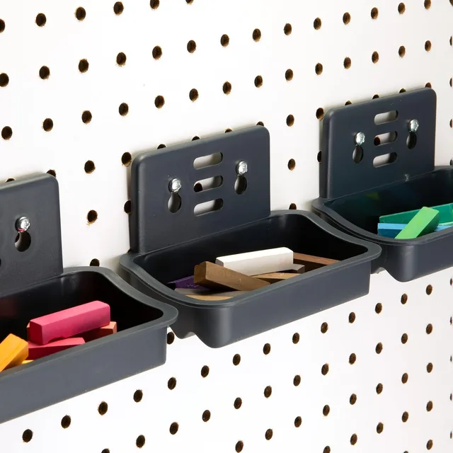 Pegboard & Slatwall Utility Trays, 3-Pack — view 1