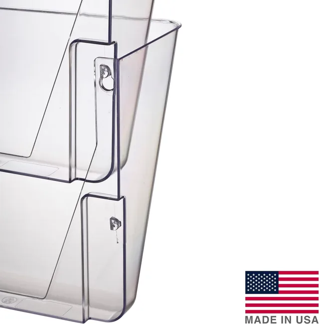 Clear Letter-Size Wall Files, 2-Pack — view 3